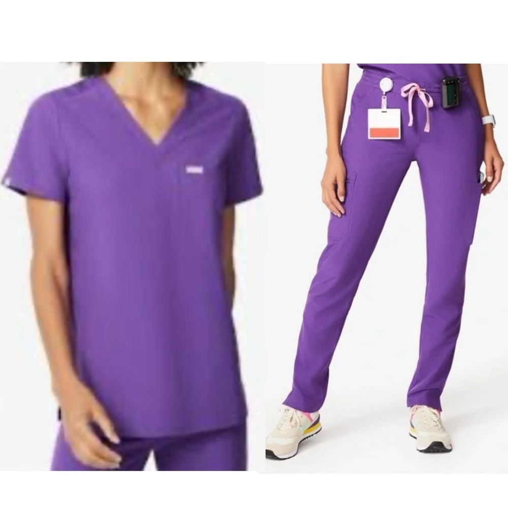 Figs Ultraviolet Set - Catarina Top & Yola Bottoms